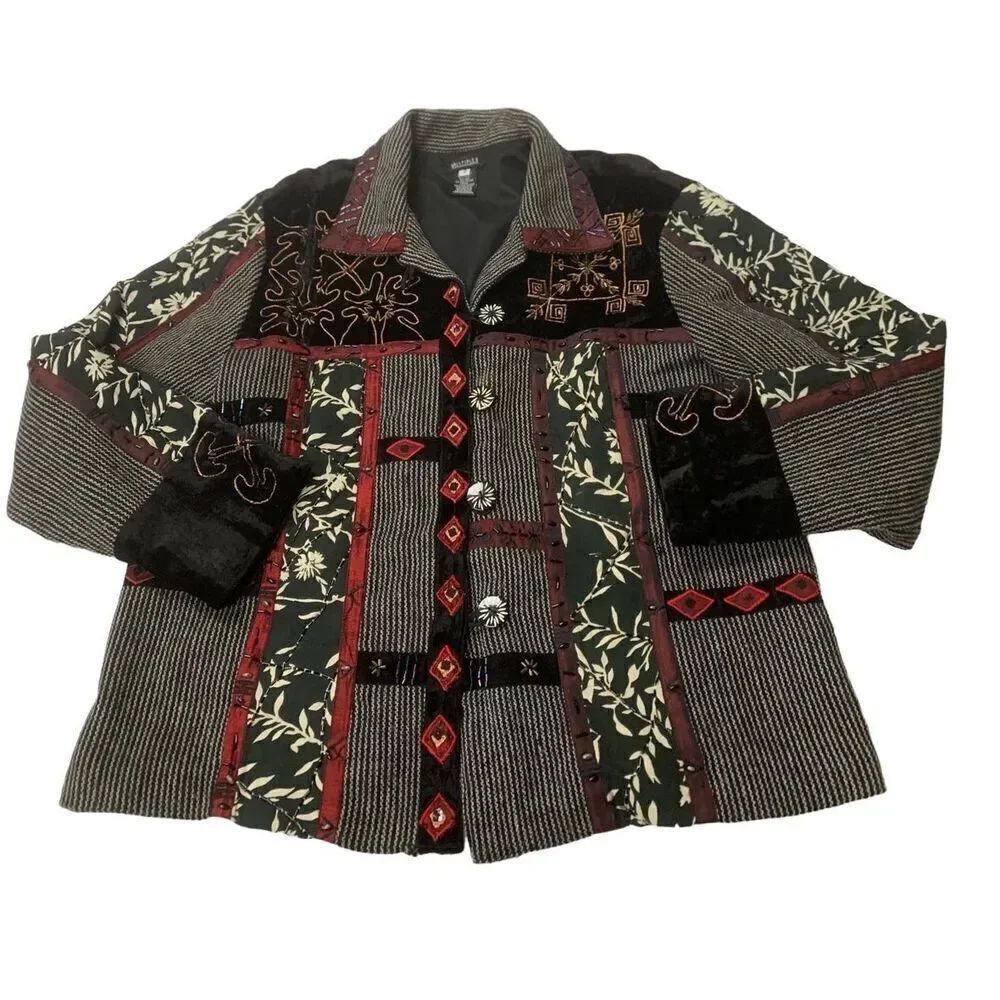 Vintage Beaded Embellished Jacket